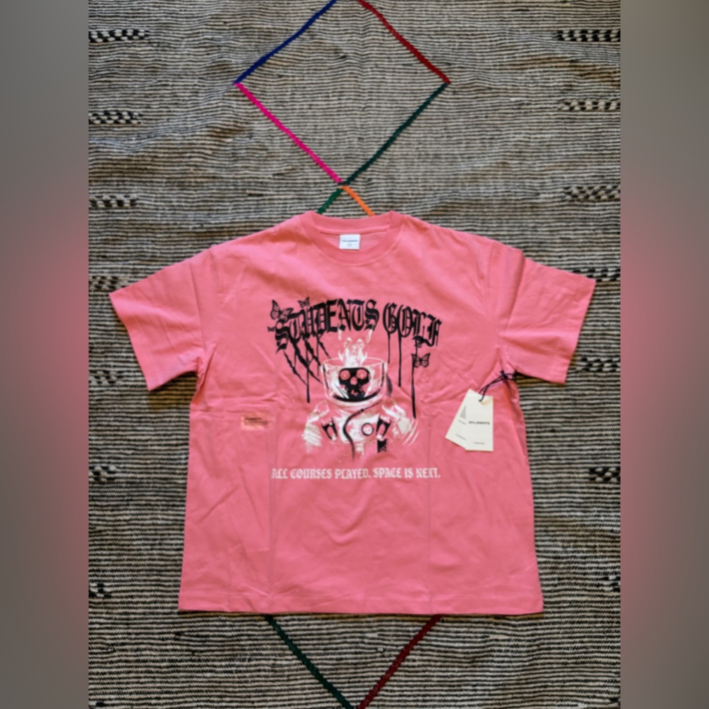 NWT Students Golf "all courses played" tee men's Sz L